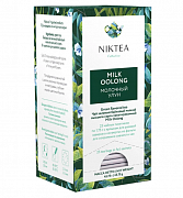 Чай зеленый ароматизированный в пакетиках Niktea Milk Oolong, 25 шт
