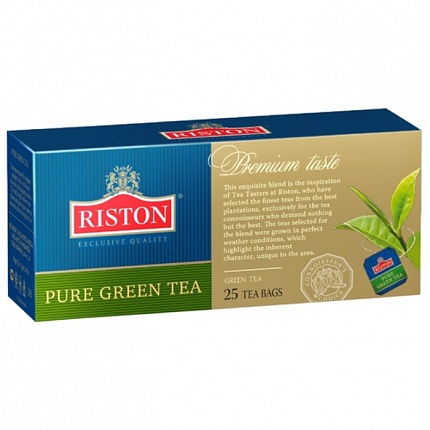 Чай в пакетиках Riston Зеленый, 25 пак.*2 гр
