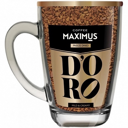 Кофе растворимый Maximus в кружке D'ORO, 70 гр