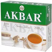 Чай зеленый Akbar, 100 пак.*2 гр