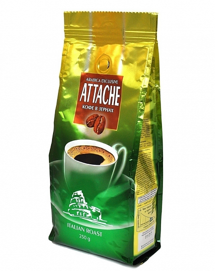 Кофе в зернах Attache Итальянская обжарка №60Н, 250 гр