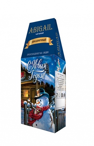 Чай черный Abigail Праздничный домик Снеговик, 85 гр