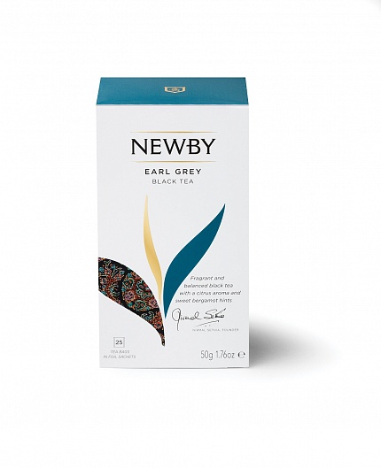 Чай черный в пакетиках Newby Эрл Грей, 25 шт