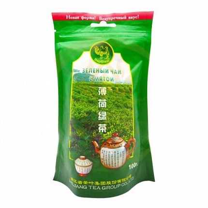 Чай зеленый Верблюд Мята, 100 гр