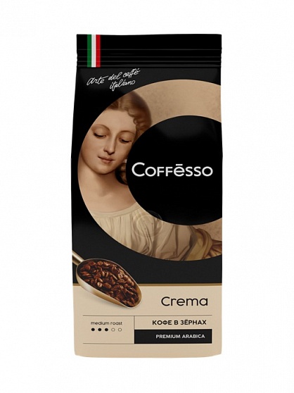 Кофе в зернах Coffesso Crema, 250 гр