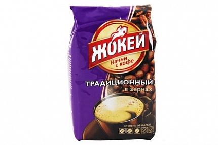 Кофе в зернах Жокей Традиционный, 400 гр