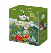 Чай в пакетиках Ahmad Tea Клубничный мусс зеленый, 20 пак.*1,8 гр