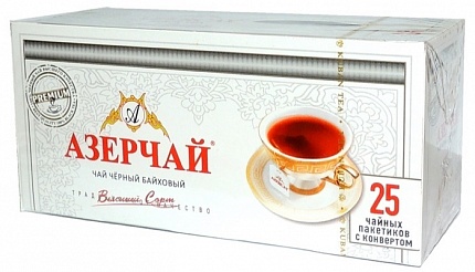 Чай в пакетиках Azercay Tea (Премиум) Черный, 25 пак.*2 гр