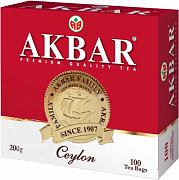 Чай в пакетиках Akbar Ceylon, 100 пак.*2 гр