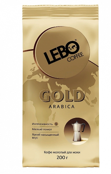 Кофе молотый Lebo Gold, 200 гр
