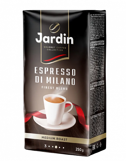 Кофе молотый Jardin Эспрессо ди Милано, 250 гр