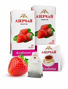 Чай в пакетиках Azercay Tea Клубника, 25 пак.*1,8 гр
