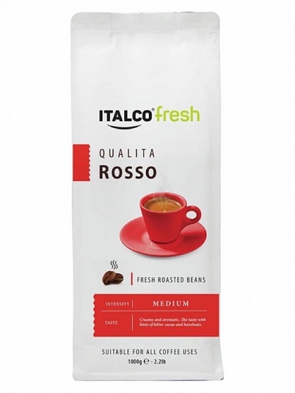 Кофе в зернах Italco Fresh Арабика 100% (Квалита Россо), 1 кг