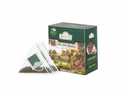 Чай черный в пакетиках Ahmad Tea Шоколадный брауни, 20 пак.*1,8 гр