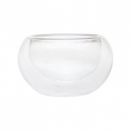 Чашка-термос стеклянная Белая лилия, 80 мл