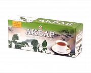 Чай в пакетиках Akbar Зеленый с жасмином, 25 пак.*2 гр