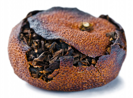 Чай Пуэр листовой в мандарине 8685, 100 гр