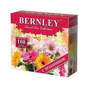 Чай в пакетиках Bernley Инглиш брэкфаст с Празником, 100 пак.*2 гр