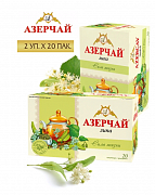 Чай в пакетиках Azercay Tea Сила жизни с Липой, 20 пак.*1,8 гр