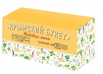 Чай в пакетиках Крымский букет Медовая липа, 20 пак.*1,5 гр