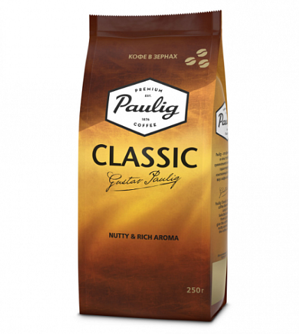 Кофе в зернах Paulig Classic, 250 гр
