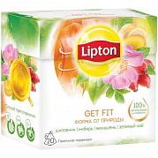 Чай в пакетиках Lipton Пирамидки Energy Surge(зеленый с травами), 20 пак.*1,6 гр
