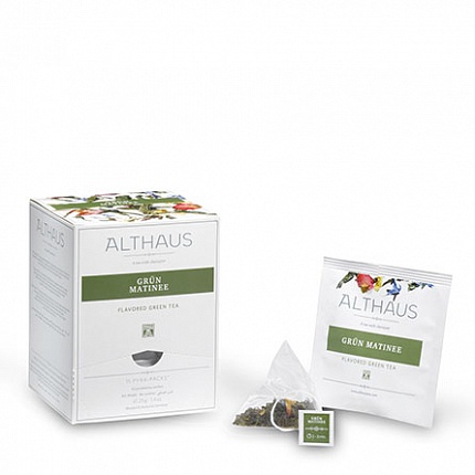 Чай зеленый в пакетиках Althaus Grun Matinee, 15 шт