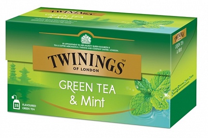 Чай в пакетиках Twinings с мятой, 25 пак.*1,5 гр