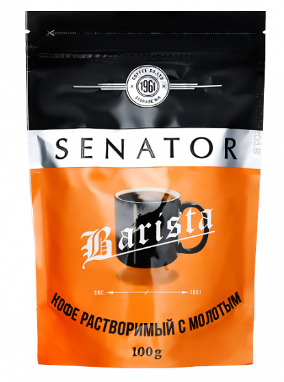 Кофе растворимый Senator Barista, 100 гр