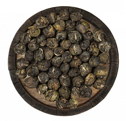 Чай зеленый листовой Gutenberg Хуа Лун Чжу (Жасминовая жемчужина дракона), 1 категория, 100 гр