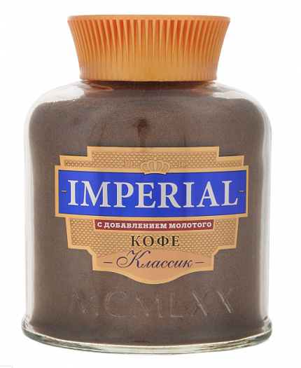Кофе растворимый Imperial Классик с добавлением молотого, 95 гр
