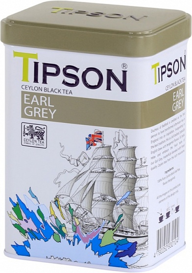 Чай черный Tipson Tipson Эрл Грей с бергамотом, 85 гр