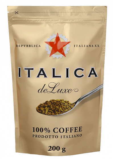 Кофе растворимый Italica de Luxe, 200 гр