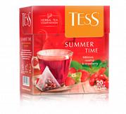 Чай в пакетиках Tess Пирамидки Summer Time (гибискус, малина с ароматом фейхоа), 20 пак.*1.8 гр