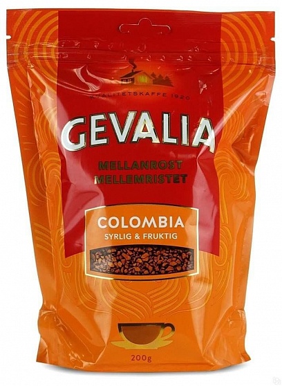 Кофе растворимый Gevalia Instant Columbia, 200 гр