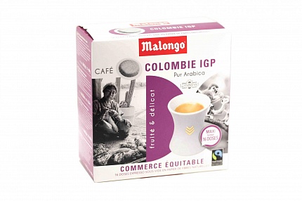 Кофе в чалдах Malongo Колумбия 16 шт
